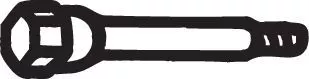Bolt, exhaust system BOSAL 258-781)
