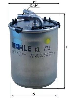 Brandstoffilter KNECHT KL 778)