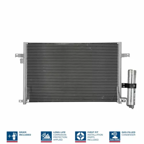 Condenser, air conditioning NISSENS 94725)