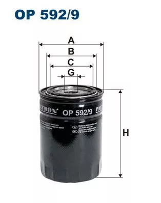Oil Filter FILTRON OP 592/9)