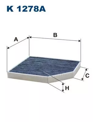 Filter, cabin air FILTRON K 1278A)