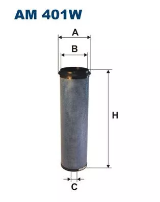 Secondary Air Filter FILTRON AM 401W)