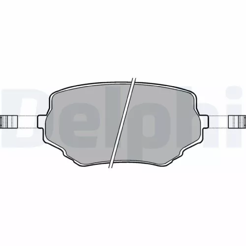 Brake Pad Set, disc brake DELPHI LP1015)