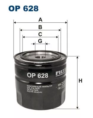 Oil Filter FILTRON OP 628)