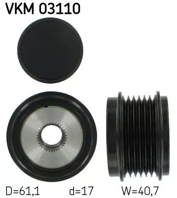 Alternator Freewheel Clutch SKF VKM 03110)