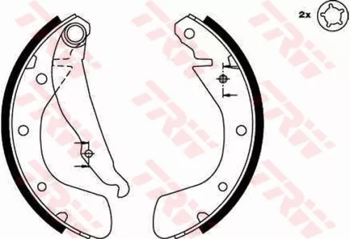 Brake Shoe Set TRW GS8542)