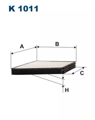 Filter, cabinelucht FILTRON K 1011)