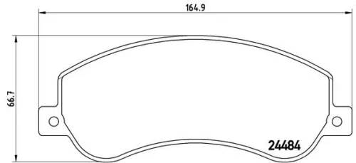 Remblokkenset, schijfrem BREMBO P 85 115)