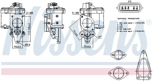 EGR-klep NISSENS 98272)