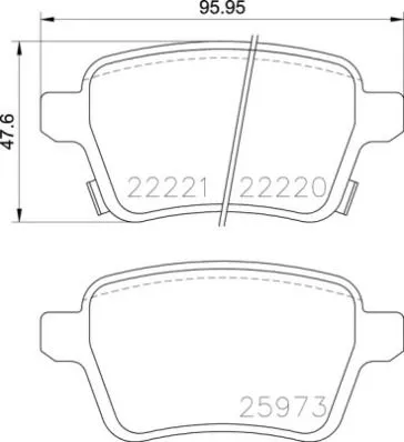 Remblokkenset, schijfrem BREMBO P 59 086)