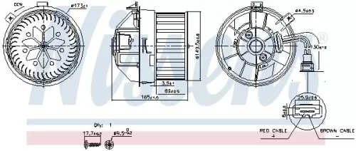 Binnenventilator NISSENS 87628)
