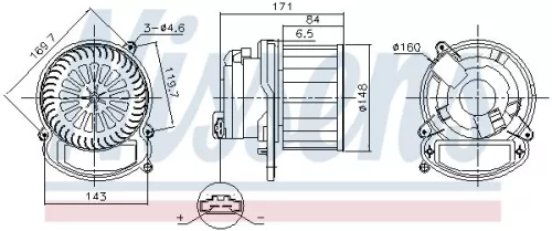 Binnenventilator NISSENS 87635)