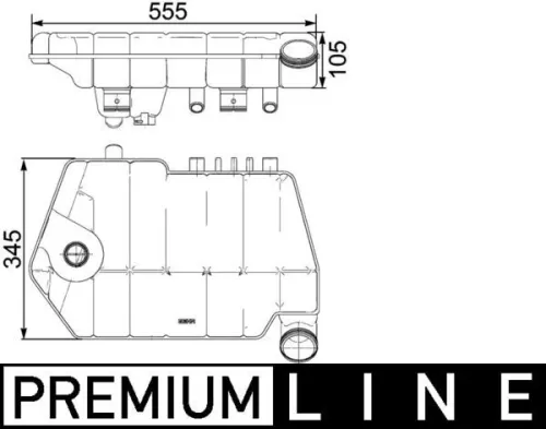 Expansievat, koelvloeistof MAHLE CRT 66 000P)