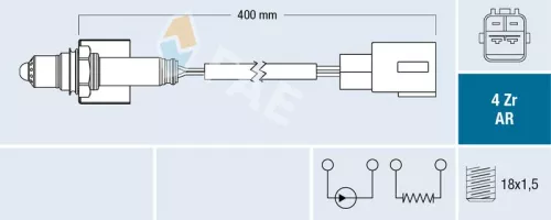 Oxygen Sensor FAE 75654)