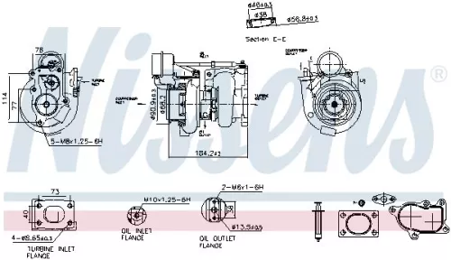 Oplader, opladen (supercharged/turbocharged) NISSENS 93724)
