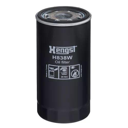 Oil Filter HENGST FILTER H838W)