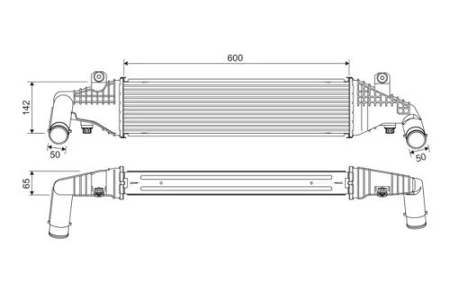 Charge Air Cooler VALEO 818542)