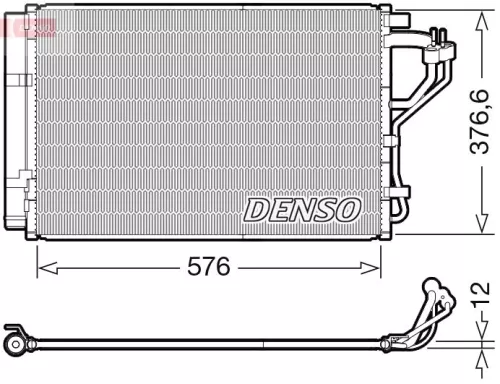 Condenser, air conditioning DENSO DCN41010)