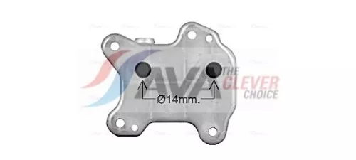 Oil Cooler, engine oil AVA QUALITY COOLING OL3715)