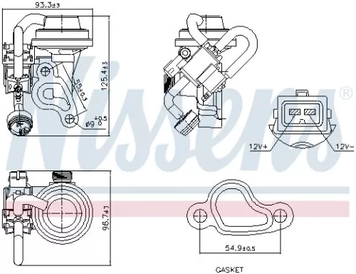EGR-klep NISSENS 98344)