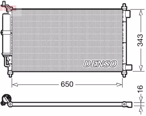 Condensor, airconditioning DENSO DCN46020)