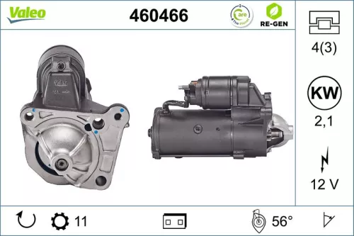 Starter VALEO 460466)