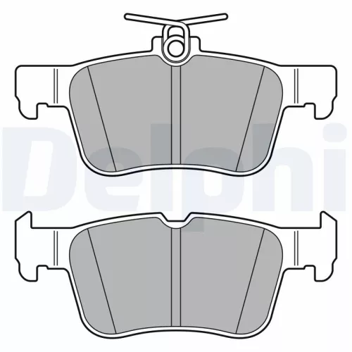 Brake Pad Set, disc brake DELPHI LP3590)