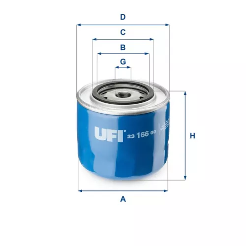 Oil Filter UFI 23.166.00)