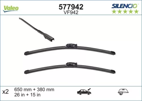 Wiper Blade VALEO 577942)