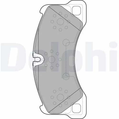 Brake Pad Set, disc brake DELPHI LP2117)