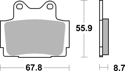 Remblokkenset, schijfrem BREMBO 07YA12SP)