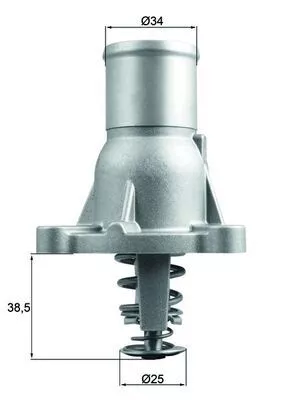 Thermostat, coolant MAHLE TI 260 92)