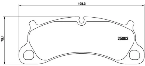 Remblokkenset, schijfrem BREMBO P 65 025)