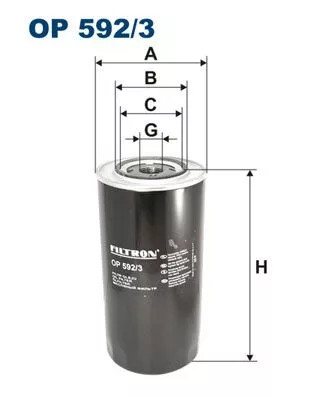 Hydraulic Filter, steering FILTRON OP 592/3)