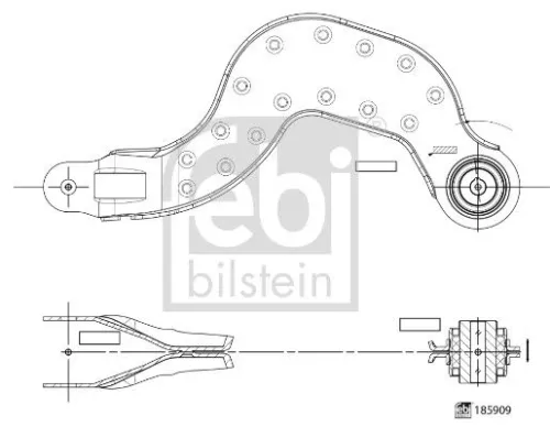 Draagarm/achterwielophanging FEBI BILSTEIN 185909)