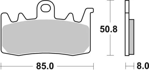Remblokkenset, schijfrem BREMBO 07BB38SR)
