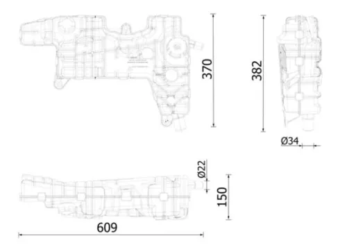 Expansievat, koelvloeistof MAHLE CRT 250 000S)