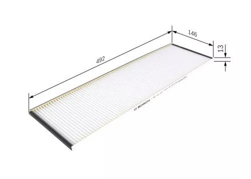 Filter, cabinelucht BOSCH 1 987 431 207)