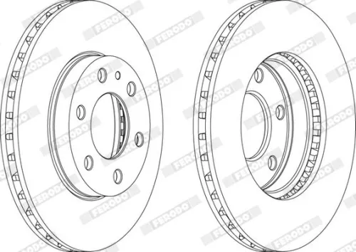 Brake Disc FERODO FCR314A)