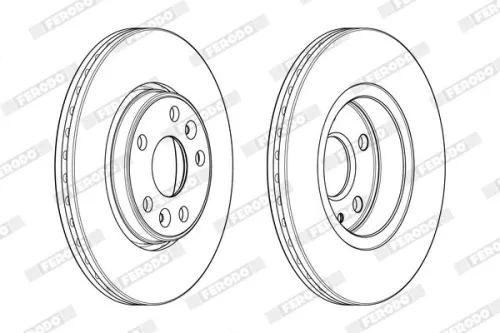 Brake Disc FERODO DDF1978C)