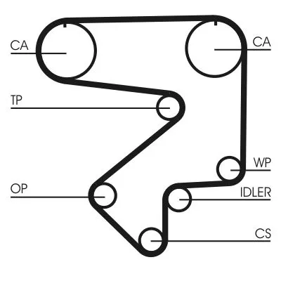 Timing Belt CONTINENTAL CTAM CT783)