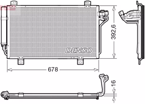 Condensor, airconditioning DENSO DCN44015)