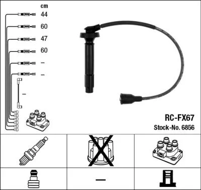 BOUGIEKABELSET NGK 6856)