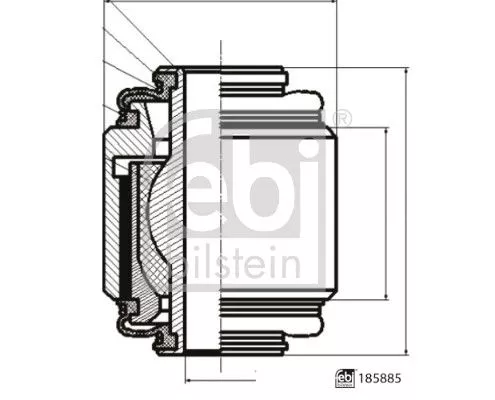 Montage, stuur-/achterarm FEBI BILSTEIN 185885)