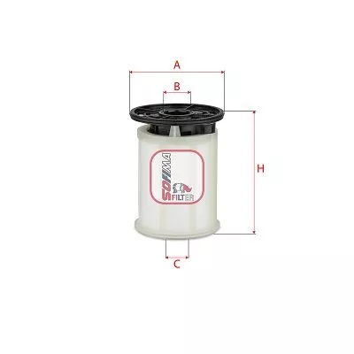 Brandstoffilter SOFIMA S H2O6 NE)