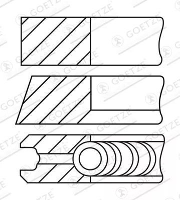Zuigerveerenset GOETZE ENGINE 08-449700-10)