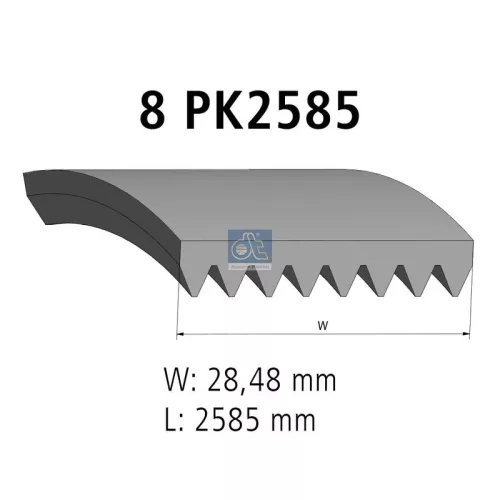 V-vormige riem DT Spare Parts 4.80745)