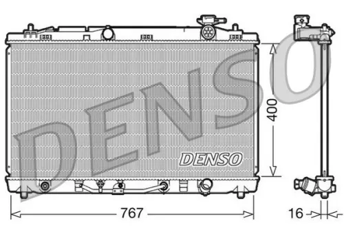 Radiator, motorkoeling DENSO DRM50030)