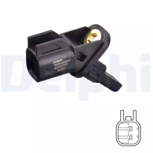 Sensor, wielsnelheid DELPHI SS20743)