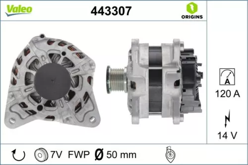 Alternator VALEO 443307)